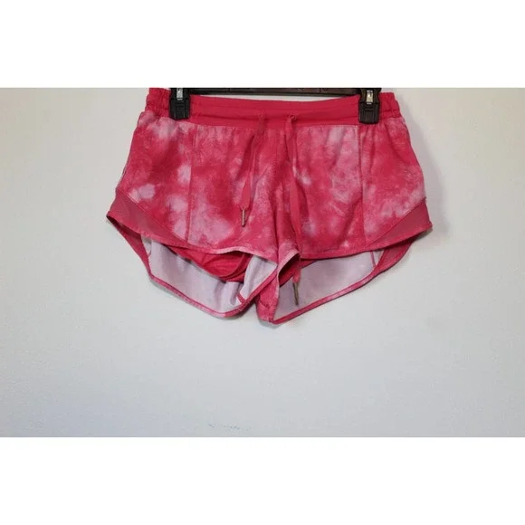 Lululemon Hotty Hot Shorts Tidal Trip Boom Juice Pink Tie Dye Size 6 H14857 - Picture 9 of 10